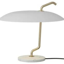 Astep Skrivbordslampor|Bordslampor-Model 537 Bordslampa, Mässing / Vit