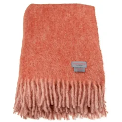 Stackelbergs Plädar & Filtar-Mohair Pläd 130x170 cm, Vit/Slate