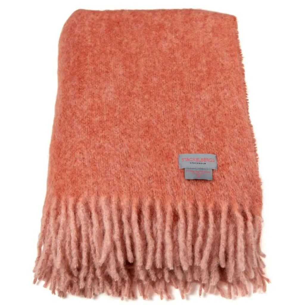 Stackelbergs Plädar & Filtar-Mohair Pläd 130x170 cm, Vit/Slate