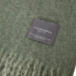 Stackelbergs Plädar & Filtar-Mohair Pläd 130x170 cm, Vit/Slate