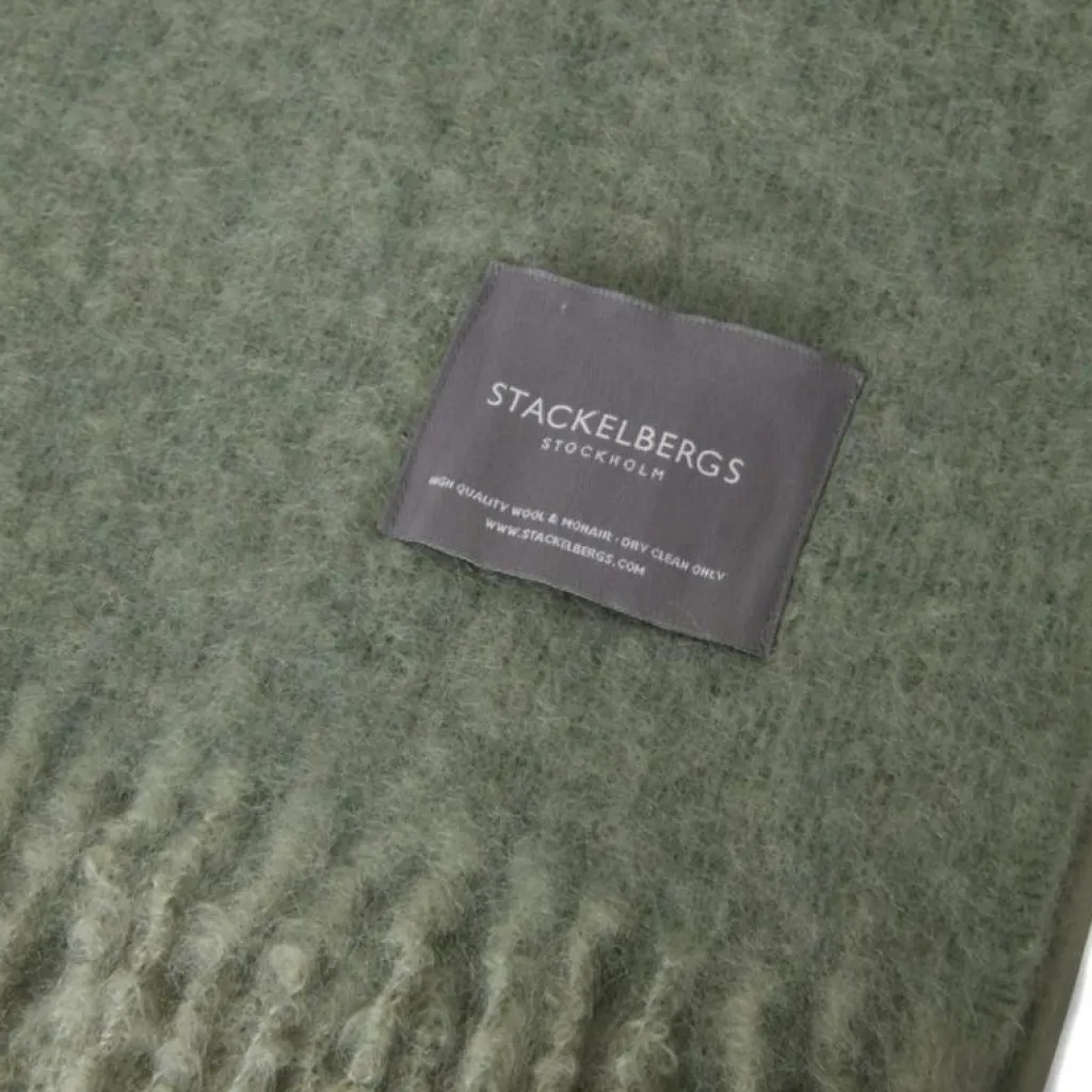 Stackelbergs Plädar & Filtar-Mohair Pläd 130x170 cm, Vit/Slate