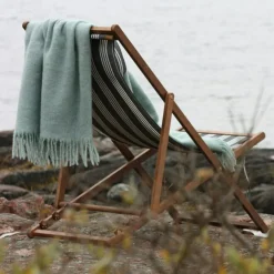 Stackelbergs Plädar & Filtar-Mohair Pläd 130x170 cm, Vit/Slate