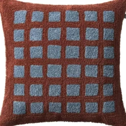 Mohan Kuddfodral 50x50 cm, Terrakotta / Dusty Blue