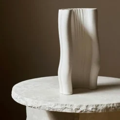 Moire Vas Off-white, 30 cm