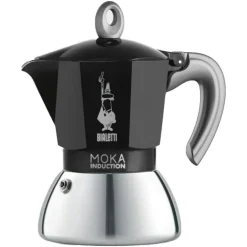 Moka Induction Kaffebryggare Svart, 6 Koppar