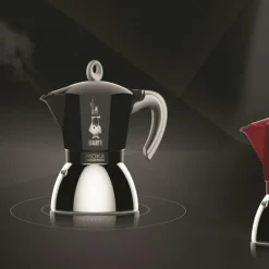 Moka Induction Kaffebryggare Svart, 6 Koppar