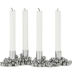 Molekyl Ljusstake 4, Mässing