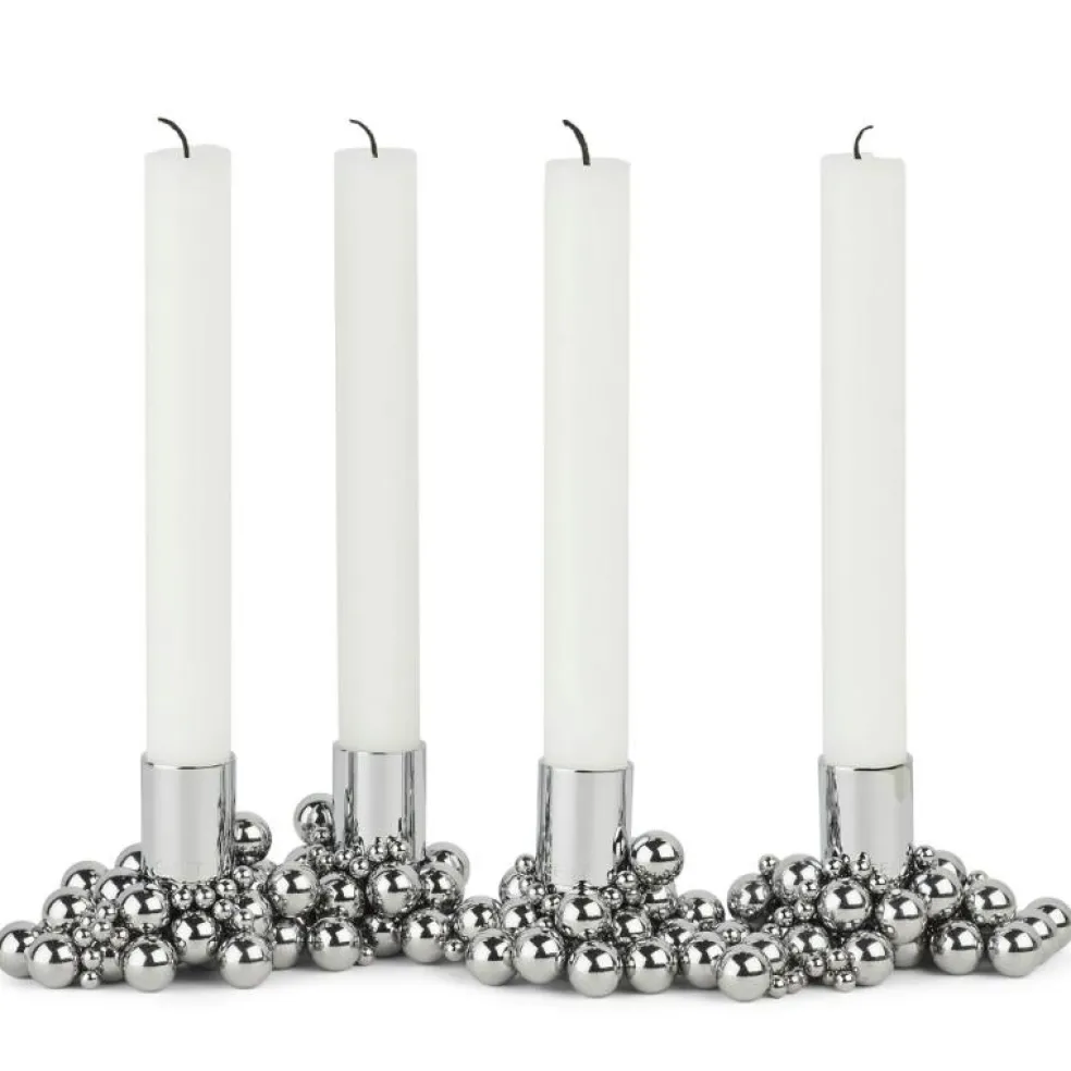 Molekyl Ljusstake 4, Mässing