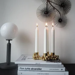 Molekyl Ljusstake 4, Mässing