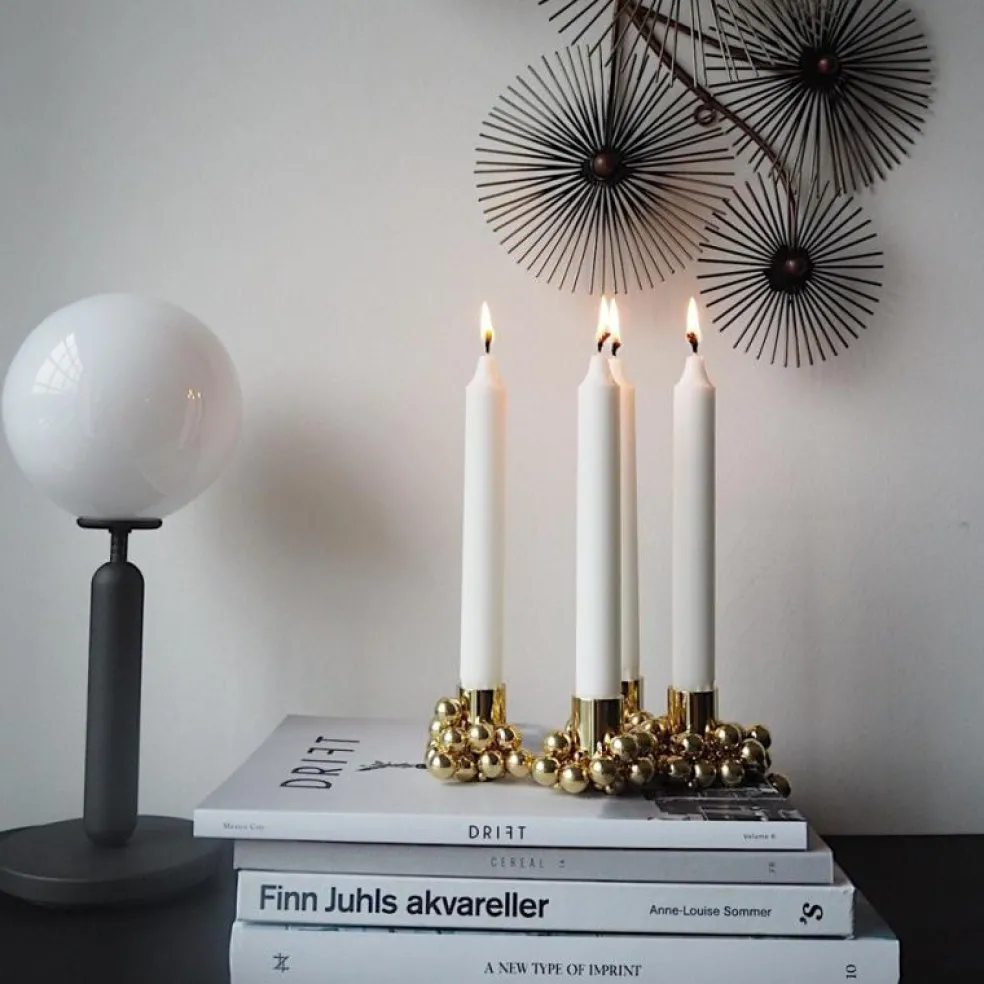 Molekyl Ljusstake 4, Mässing