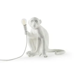 Monkey Lamp Sitting, Vit