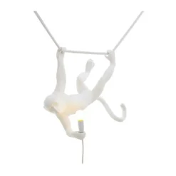 Monkey Lamp Swing Lampa i Resin för Utomhus, Svart