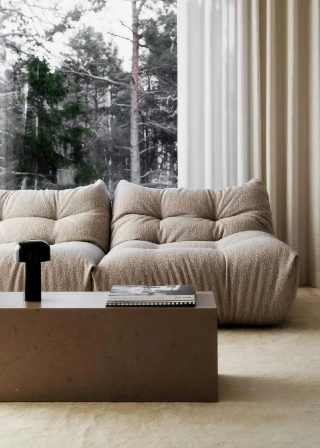 Decotique Modulsoffor-MONO Modulsoffa Vänster, Steam White