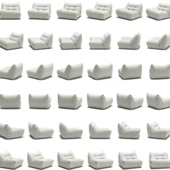 Decotique Modulsoffor-MONO Modulsoffa Vänster, Steam White