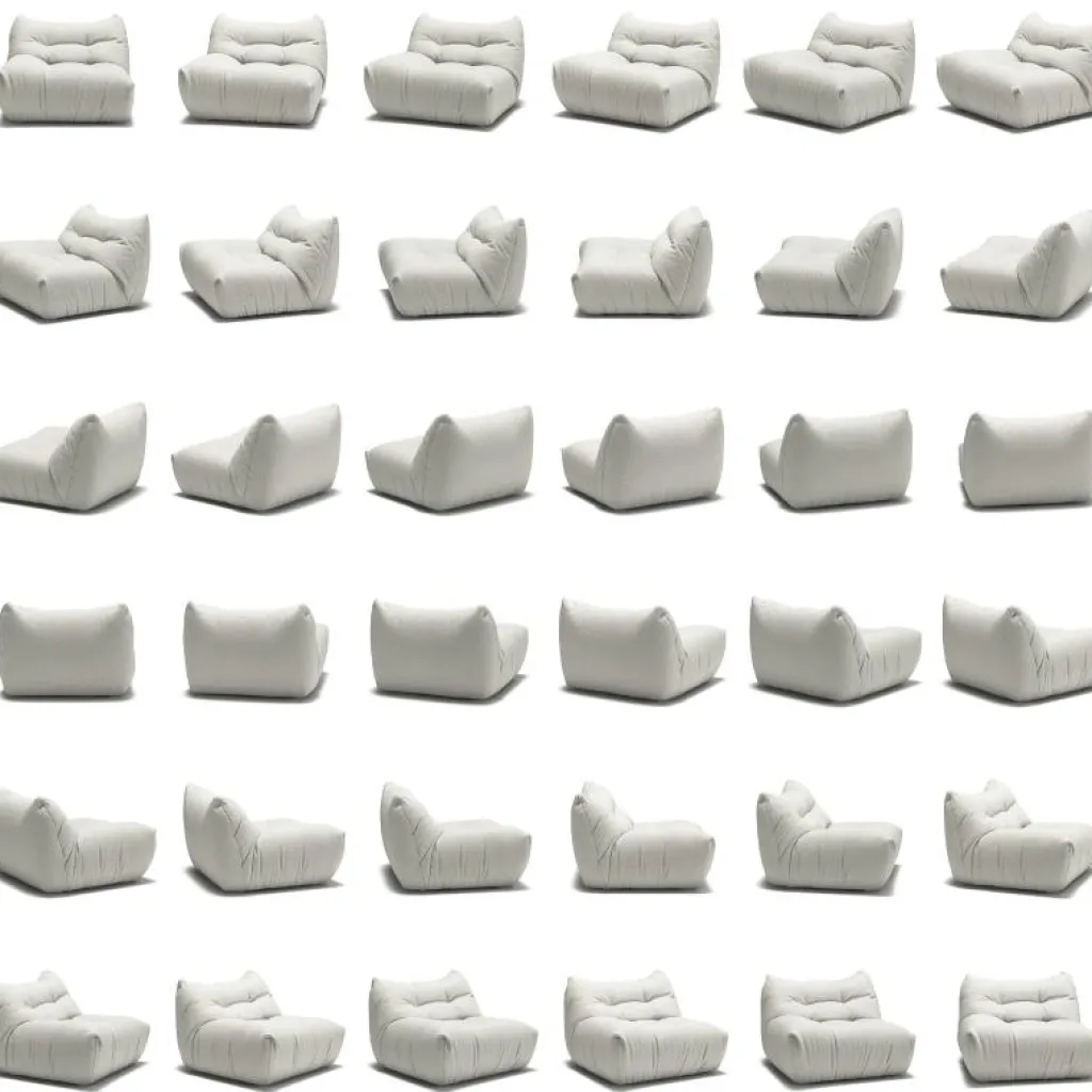 Decotique Modulsoffor-MONO Modulsoffa Vänster, Steam White