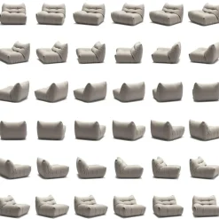 Decotique Modulsoffor-MONO Modulsoffa Vänster, Steam White