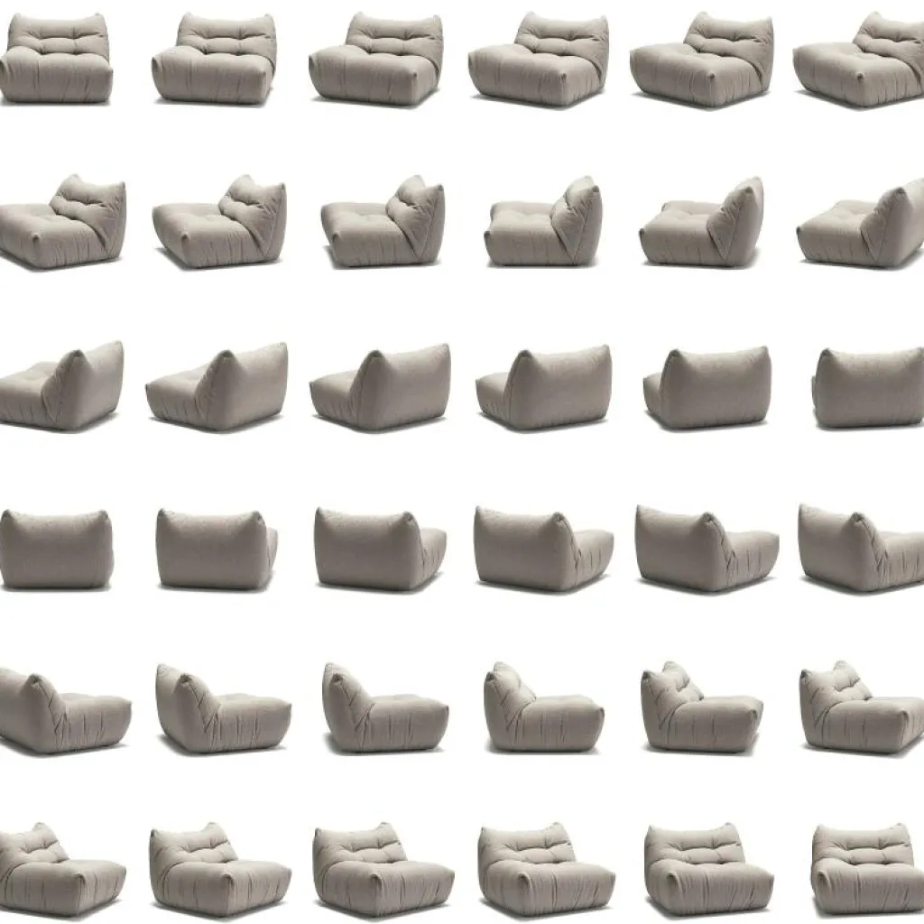 Decotique Modulsoffor-MONO Modulsoffa Vänster, Steam White