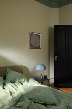 Monochrome Lines Påslakanset 140x200 + 50x70 cm, Grön