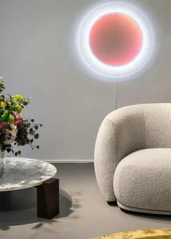 Ingo Maurer Vägglampor-MoodMoon Vägg-/Taklampa 85 cm, Röd