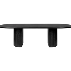 Moon Matbord Elliptical Fanér Brunsvart, 290x105 cm