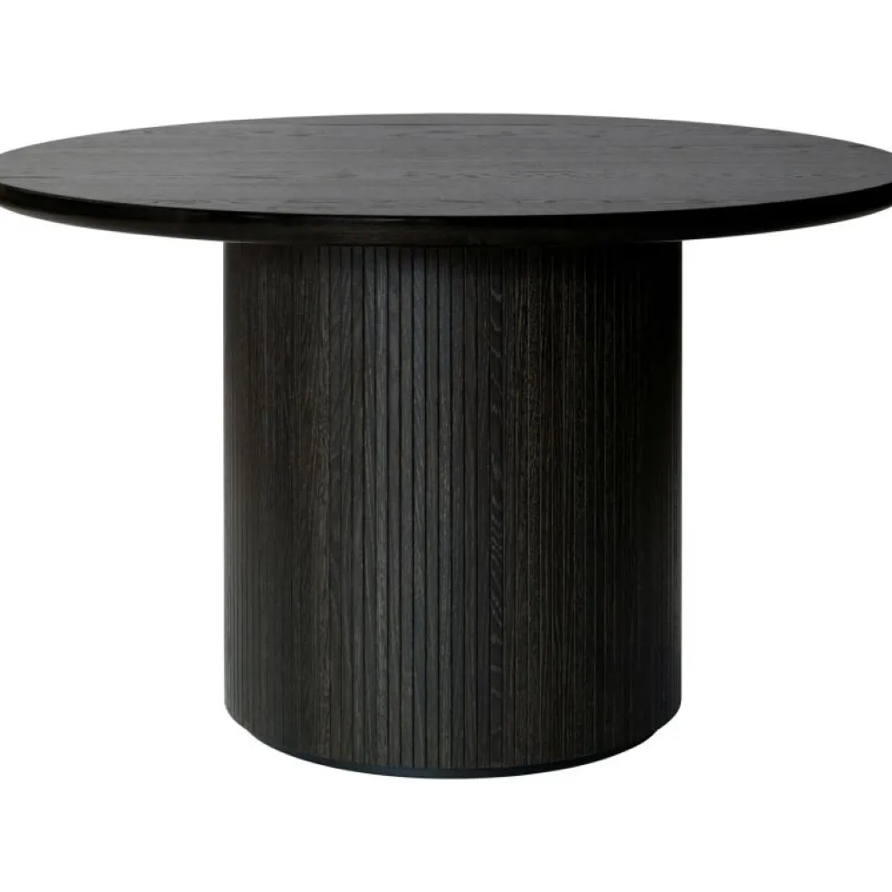 Moon Matbord Runt Ø120 H73, Massiv Såpad Ek