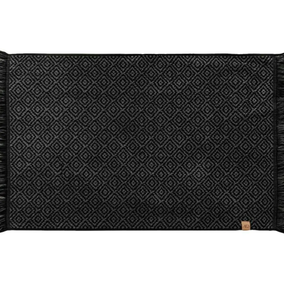 MOROCCO Badrumsmatta, Svart / Grå