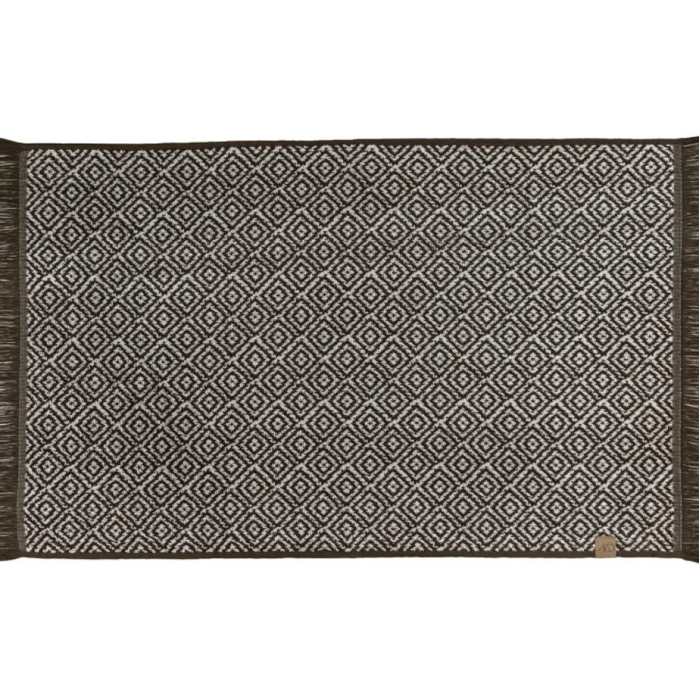 MOROCCO Badrumsmatta, Svart / Grå
