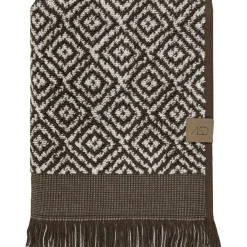 Mette Ditmer Handdukar & Badlakan-Morocco Handduk 35x60 cm 2-pack, Svart / Grå