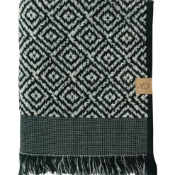Mette Ditmer Handdukar & Badlakan-Morocco Handduk 35x60 cm 2-pack, Svart / Grå
