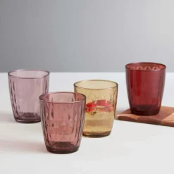 Aida Dricksglas-Mosaik Dricksglas 4-pack 34 cl, Grönblå