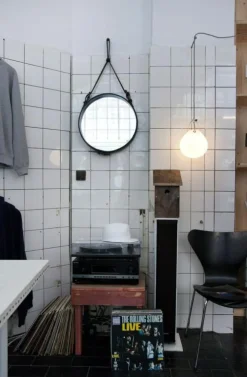 Moser Pendel Ø185 mm, Matt Vitt Opalglas