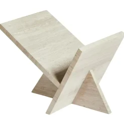 Mountain Tidningsställ Travertin, Ljusgrå