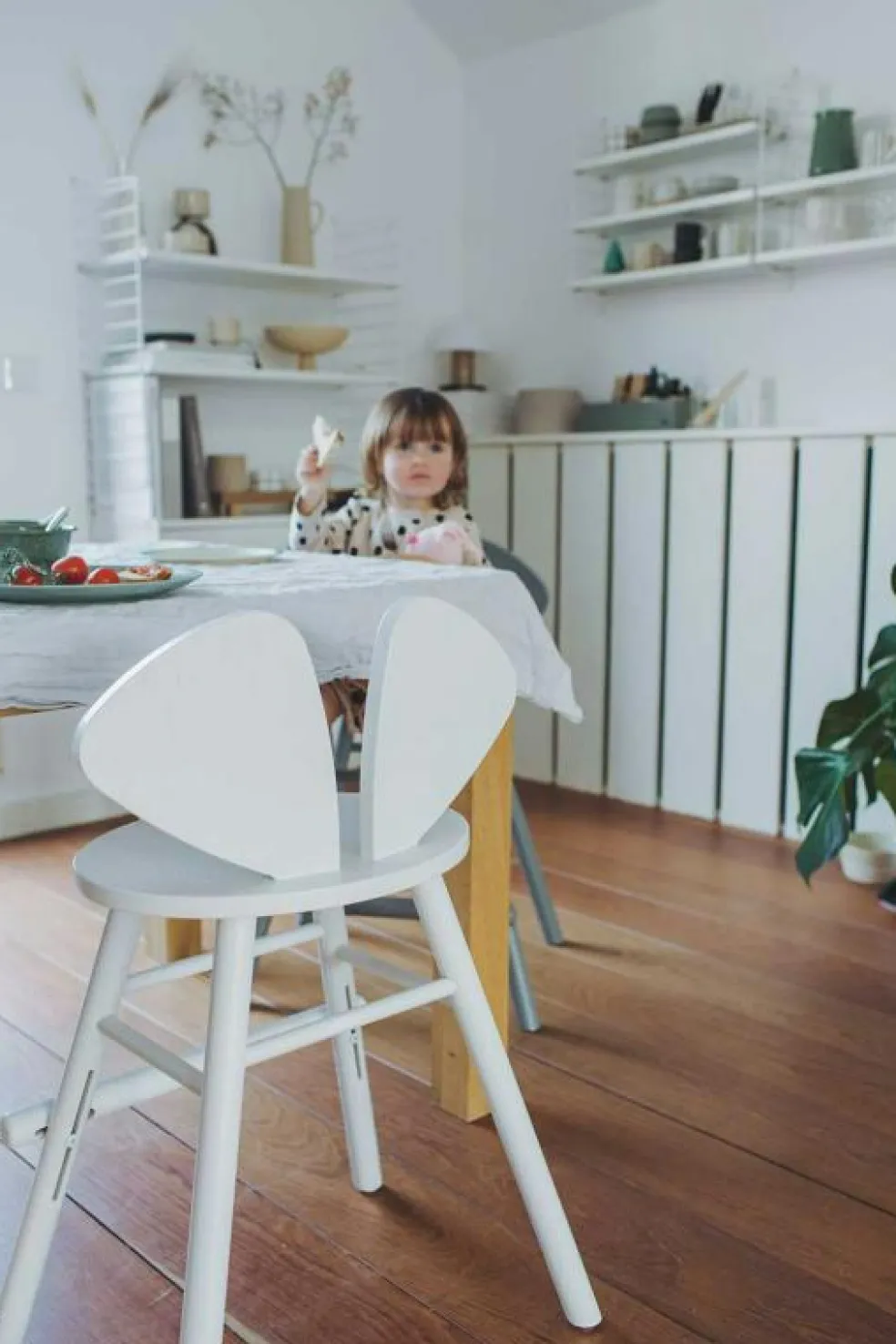 Mouse Junior Barnstol (3-9 år), Vitoljad Ek