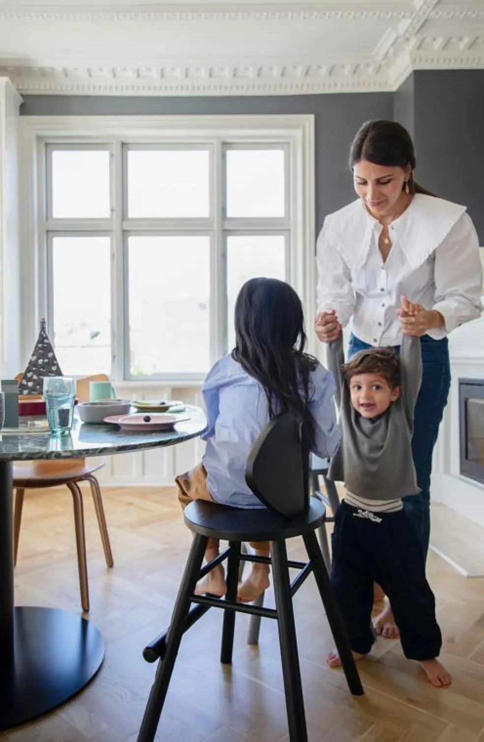 Mouse Junior Barnstol (3-9 år), Vitoljad Ek