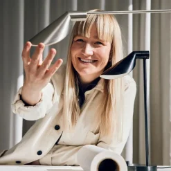 Fritz Hansen Skrivbordslampor|Bordslampor-MS021 Bordslampa, Rostfritt Stål