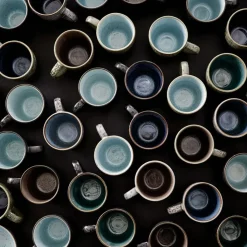 Bitz Tekoppar|Kaffekoppar-Mugg 30 cl, Svart/Grön