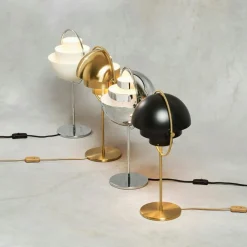 GUBI Bordslampor-Multi-Lite Bordslampa, Krom / Svart