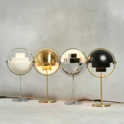 GUBI Bordslampor-Multi-Lite Bordslampa, Krom / Svart