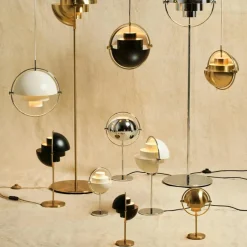 Multi-Lite Bordslampa Portabel, Krom