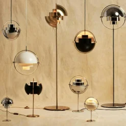 Multi-Lite Bordslampa Portabel, Krom