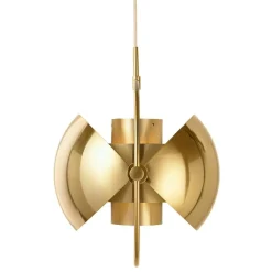 Multi-Lite Pendel 36 cm, Mässing/Sea Grey Halvmatt