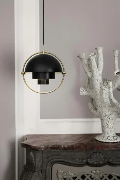 Multi-Lite Pendel 36 cm, Mässing/Sea Grey Halvmatt