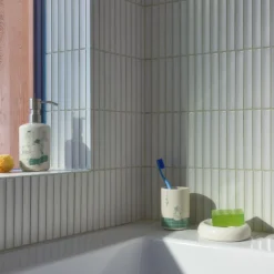 Moomin Arabia Tandborsthållare|Tvålpumpar-Mumin Badrumsset, Badstund