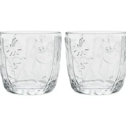 Mumin Dricksglas 2-pack 28 cl, Tallgrön
