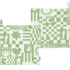 Moomin Arabia Grytlappar & Grytvantar-Mumin Grytlapp Fest 2-pack, Grön