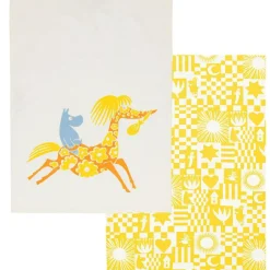 Moomin Arabia Kökshanddukar-Mumin Kökshandduk Fest 2-pack, Gul