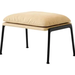 Muno LN20 Fotpall, Warm Black / Svart Läder