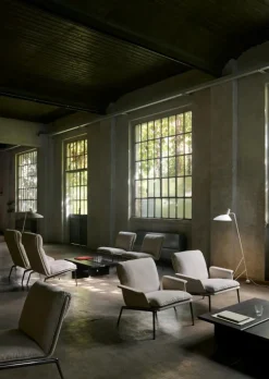 &Tradition Fåtöljer-Muno LN16 Loungefåtölj Hög Rygg, Dark Chrome / Cifrado 0221