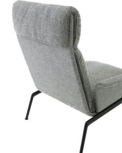 Muno LN17 Loungefåtölj Hög Rygg Med Armstöd, Warm Black / Hallingdal 0126