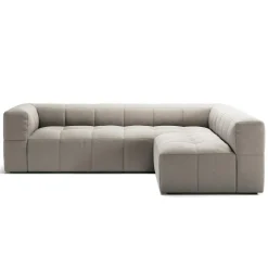 Decotique Hörnsoffor & Divansoffor|3-Sitssoffor-Mure 3-Sitssoffa Med Öppet Avslut Höger, Moon White